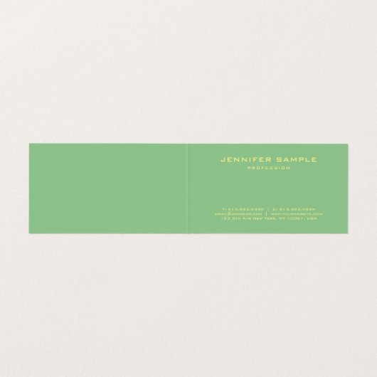 トレンディーモダンスタイリッシュモノグラム本最高の折り 名刺 (内部フラット)