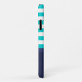 トレンディーモダンストライプの航海のデザインカスタム Case-Mate iPhoneケース (裏面/右)