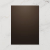 トレンディーモダンセi̇パ茶色モノグラム 名刺 (裏面)