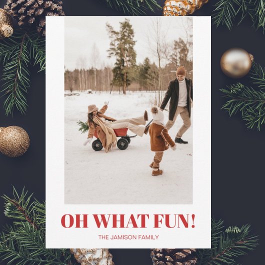 トレンディーモダンタイポグラフィクリスマスフォト シーズンカード