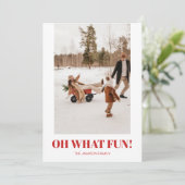 トレンディーモダンタイポグラフィクリスマスフォト シーズンカード (スタンド正面)