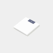 トレンディーモダンダークパープルモノグラムイニシャル ポストイット (アングル)