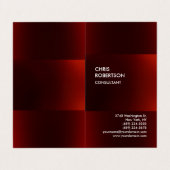 トレンディーモダンダークレッド 名刺 (外部フラット)