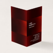 トレンディーモダンダークレッド 名刺 (外部)