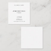 トレンディーモダンテンプレートプロフェッショナル高度 スクエア名刺 (正面/裏面)