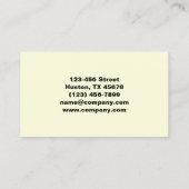 トレンディーモダンネイルアーティストネイルサロンマニキュリスト 名刺 (裏面)