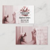 トレンディーモダンハウスクリーニングメイド清掃清掃バシン 名刺 (正面/裏面)