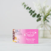 トレンディーモダンハウスクリーニングメイド清掃清掃バシン 名刺 (スタンド正面)