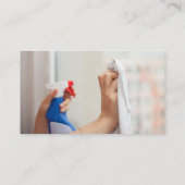 トレンディーモダンハウスクリーニング女中の守衛室 名刺 (裏面)