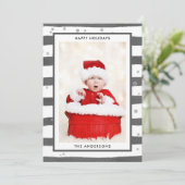 トレンディーモダンハッピーホリデーズフォトクリスマス シーズンカード (スタンド正面)