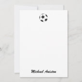 トレンディーモダンパーソナライズされたサッカーボール シーズンカード (正面)