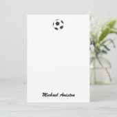 トレンディーモダンパーソナライズされたサッカーボール シーズンカード (スタンド正面)