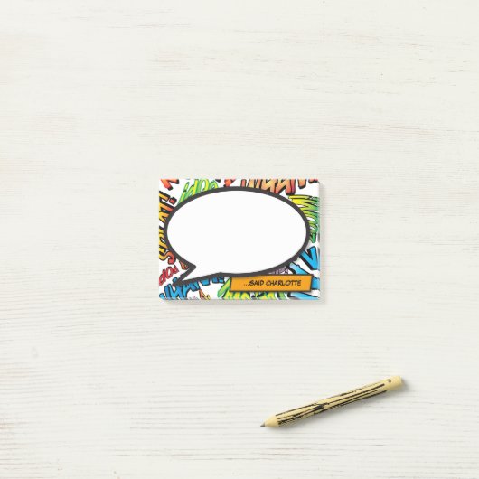 トレンディーモダンパーソナライズされた漫画書 ポストイット (デスク上)