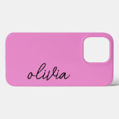 トレンディーモダンパープシンプルラキッドスクリプトスタイル Case-Mate iPhoneケース (裏面 (横))