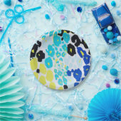 トレンディーモダンヒョウ柄 ペーパープレート (パーティー)