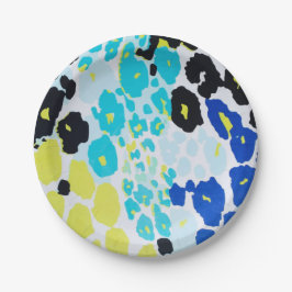 トレンディーモダンヒョウ柄 ペーパープレート