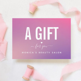 トレンディーモダンピンク勾配美しいサロンかわいらし