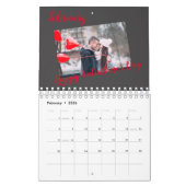 トレンディーモダンファミリーフォトコラージュ2023 カレンダー (2月 2026)