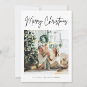 トレンディーモダンフォトクリスマスカード シーズンカード (正面)