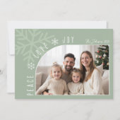 トレンディーモダンフォトクリスマスホリデーカード シーズンカード (正面)