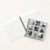 トレンディーモダンフォトコラージュ白黒 ノートブック (内部)