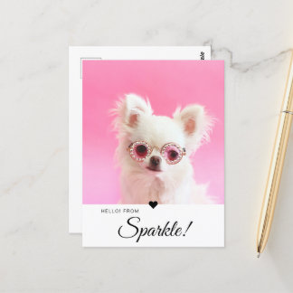 トレンディーモダンフォトスクリプト名QRコード ポストカード