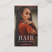 トレンディーモダンフォト美容師 名刺 (正面)