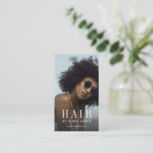 トレンディーモダンフォト美容師 名刺 (スタンド正面)