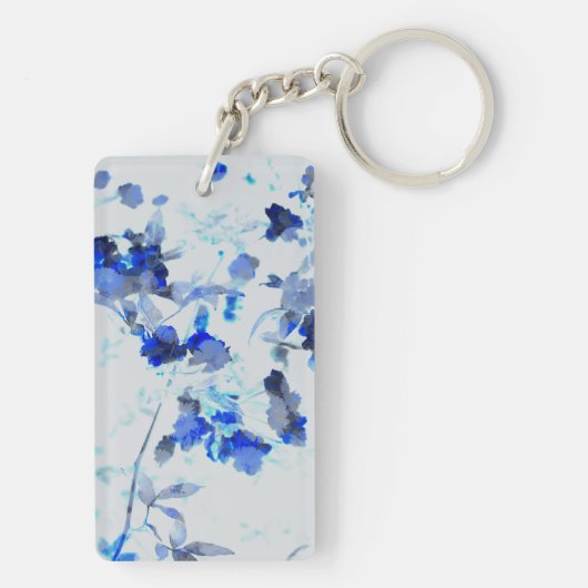トレンディーモダンフローラ/花柄 キーホルダー (裏面)