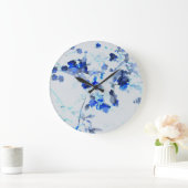 トレンディーモダンフローラ/花柄 ラージ壁時計 (ホーム)