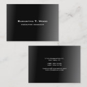 トレンディーモダンブエレガントラック・グレー・エグゼクティブマネージャ 名刺 (正面/裏面)