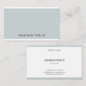 トレンディーモダンブエレガントルーグリーンシンプルテンプレート 名刺 (正面/裏面)