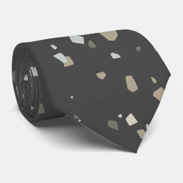 トレンディーモダンブラックグレーテラッツォ ネクタイ