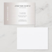 トレンディーモダンプレーンシンプルデザインエレガントラグジュアリー 名刺 (正面/裏面)