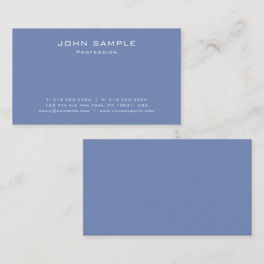 トレンディーモダンプレーンプロフェッショナルマエレガントット 名刺 (正面/裏面)