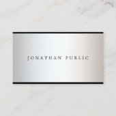 トレンディーモダンプロフェッショナルエレガントグラマプレーン 名刺 (正面)