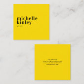 トレンディーモダンプロフェッショナルエレガントネットワーク スクエア名刺 (正面/裏面)