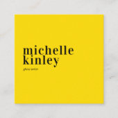 トレンディーモダンプロフェッショナルエレガントネットワーク スクエア名刺 (正面)