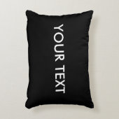 トレンディーモダンプロフェッショナルカスタムブランドネームブラック アクセントクッション (正面(垂直))
