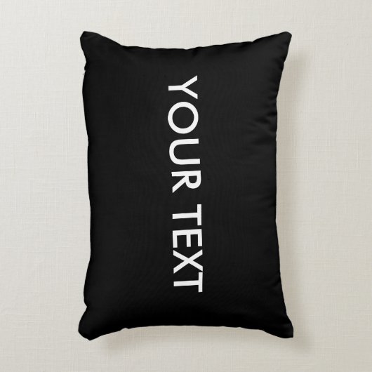 トレンディーモダンプロフェッショナルカスタムブランドネームブラック アクセントクッション (正面(垂直))