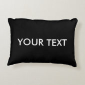 トレンディーモダンプロフェッショナルカスタムブランドネームブラック アクセントクッション (裏面)