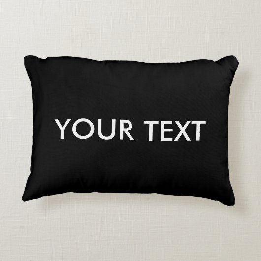 トレンディーモダンプロフェッショナルカスタムブランドネームブラック アクセントクッション (裏面)