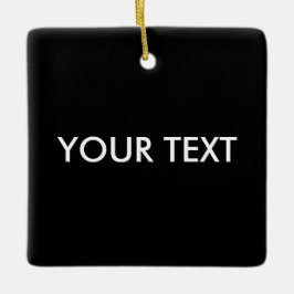 トレンディーモダンプロフェッショナルカスタムブランドネームブラック セラミックオーナメント