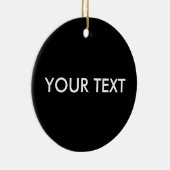 トレンディーモダンプロフェッショナルカスタムブランドネームブラック セラミックオーナメント (右)