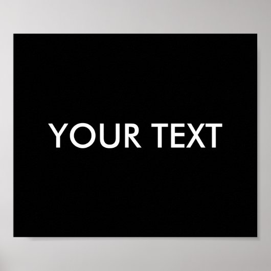 トレンディーモダンプロフェッショナルカスタムブランドネームブラック ポスター (正面)