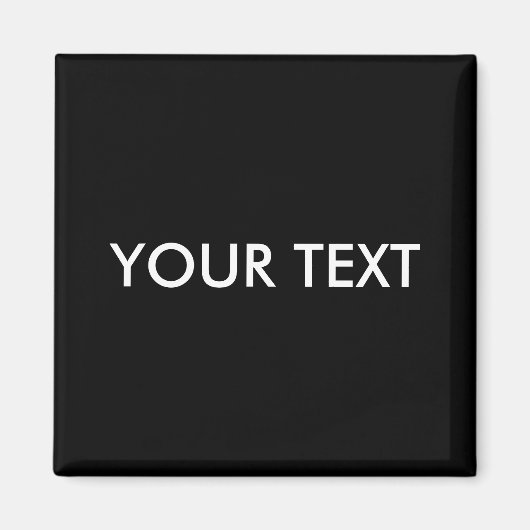 トレンディーモダンプロフェッショナルカスタムブランドネームブラック マグネット (正面)