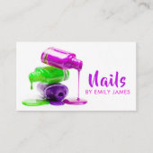 トレンディーモダンプロフェッショナルネイルアーティストサロン 名刺 (正面)