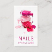 トレンディーモダンプロフェッショナルネイルアートスパサロン 名刺 (正面)