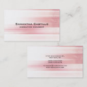 トレンディーモダンプロフェッショナルピンク背景 名刺 (正面/裏面)