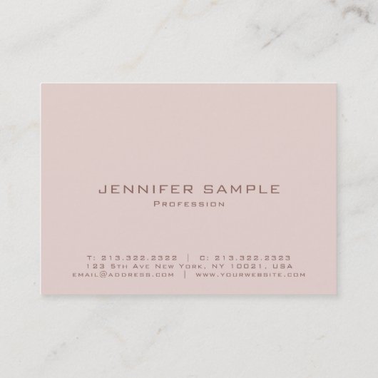 トレンディーモダンプロフェッショナルプレミアムシルクラグジュアリー 名刺 (裏面)